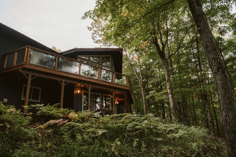 plush74 Foto-Film-Drehort Toronto See Haus Kanada rustikal Wald privat Haus 34