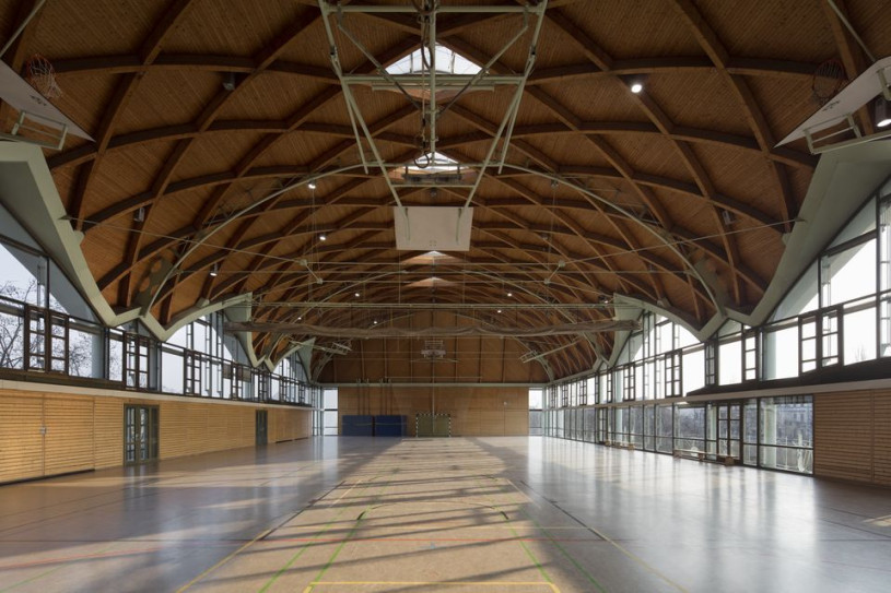 plush74 wood canopy sports hall berlin 1