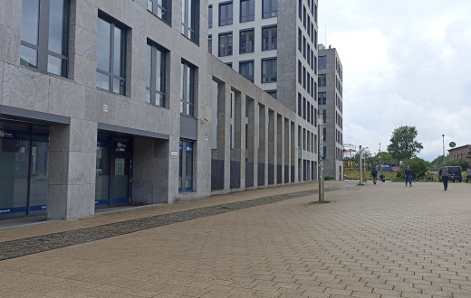 plush74 modern urban plaza with tram stop 1