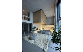 Floating Wood Apartment