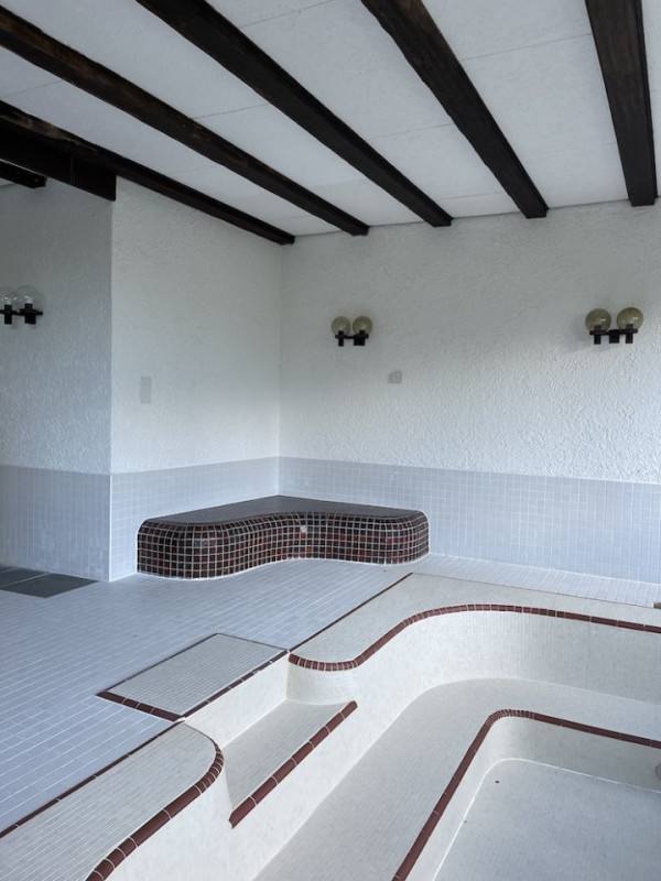 plush74 film photo event location switzerland vulpera hotel swimming pool indoor retro 5