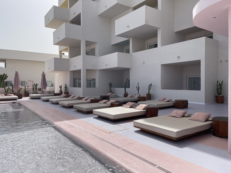 plush74 location scout ibiza streets graphic funky rental pink film photo event pink hotel pool car8
