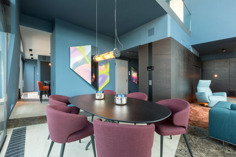 09 attico zaffiro essbereich zona pranzo libeskind mitte attico