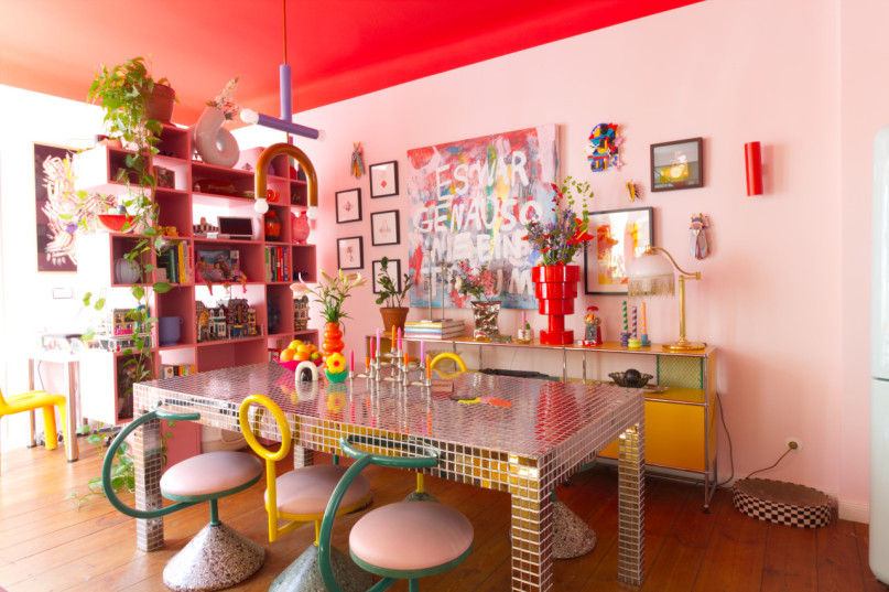plush 74 colorful playful apartment with bar 71411 16