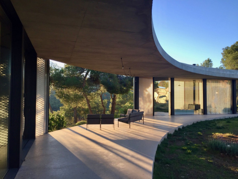 plush74 location photo film architecture conrete nature office madrid spain13