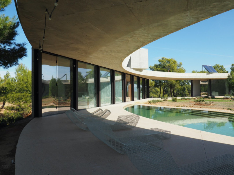 plush74 location photo film architecture conrete nature office madrid spain15