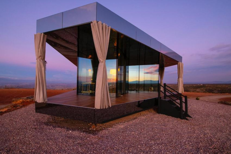 plush74 locations photo film production spain desert house glass00004