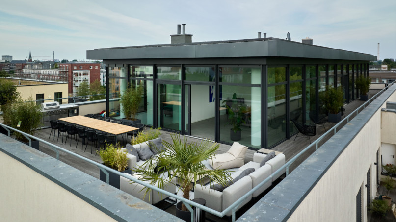 felpa74 loft moderno en la azotea 8