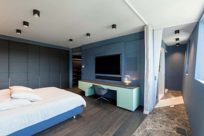 12 attico zaffiro schlafzimmer camera da letto principale arbeitsplatz libeskind mitte attico