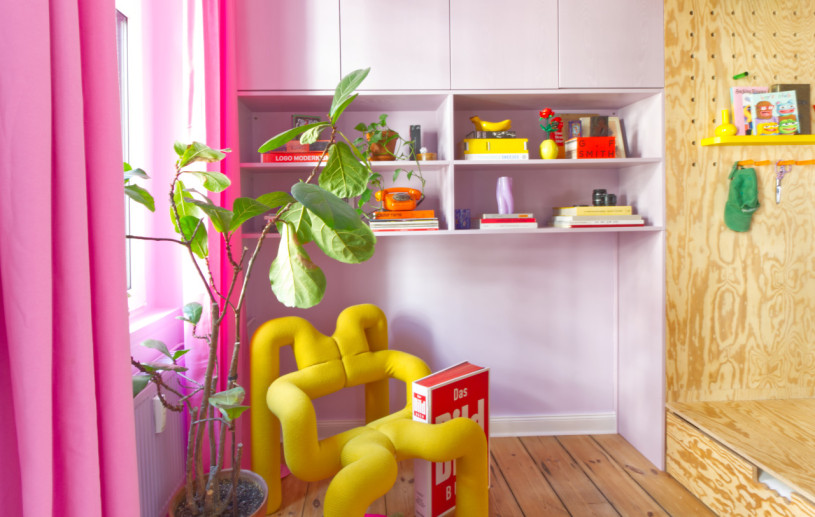 plush 74 colorful playful apartment with bar 71411 9
