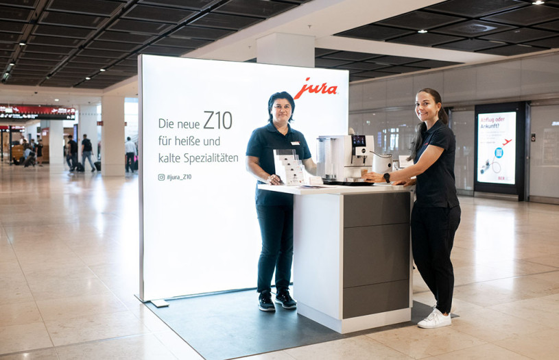 plush74 ber airport promotion points arrivals hall 3