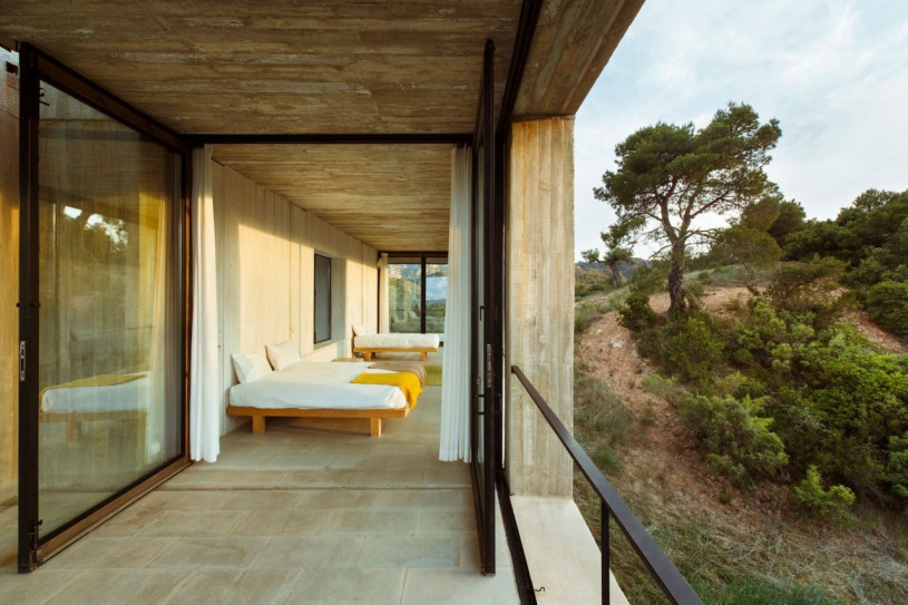 plush74 location photo film architecture conrete nature house madrid spain21