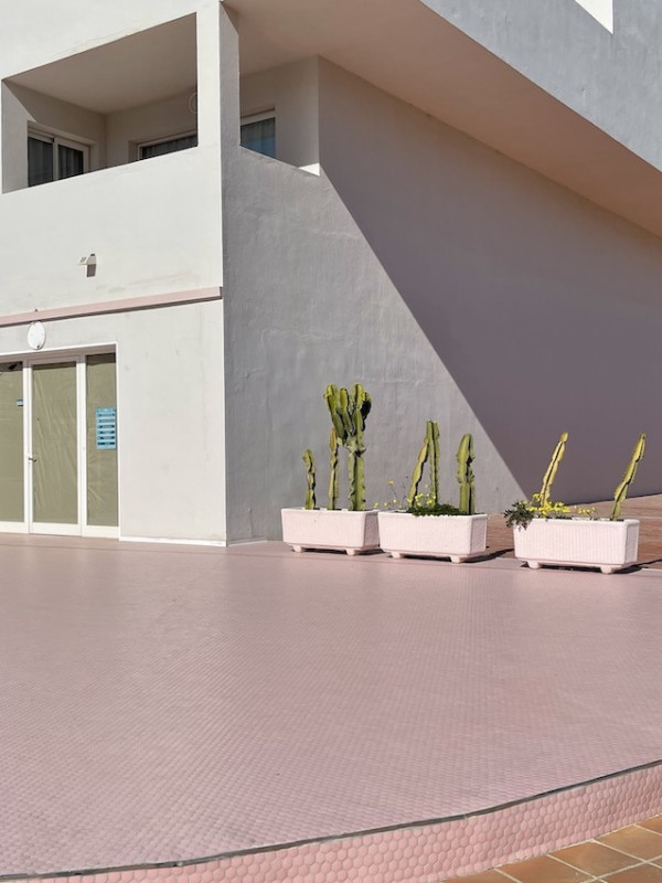 pluche74 locatiescout ibiza straten grafisch funky verhuur roze film foto evenement roze hotel zwembad auto1