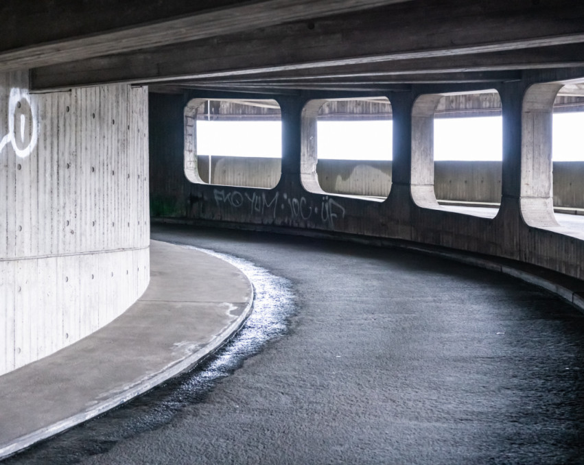 BRUTALIST PARKING GARAGE BERLIN