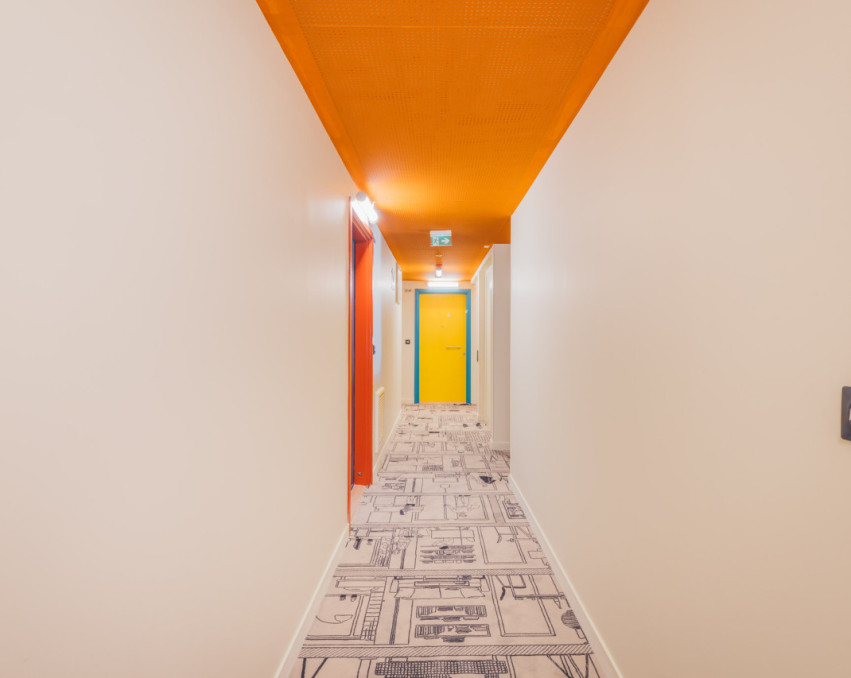 COLOURFUL BRUTALIST HOUSING PARIS